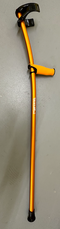 Indesmed Orange Single Crutch - Closed Cuff
