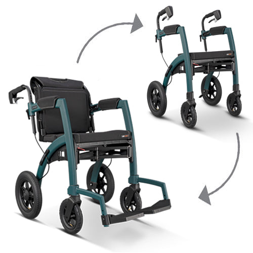 Rollz Motion Performance - All-terrain 2-in-1 rollator and wheelchair